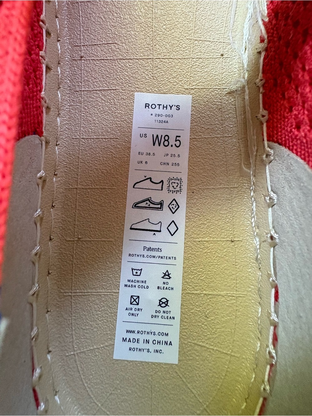 Rothy's Espadrille Mary Jane in Red Hot. NWT. Size 8.5 - Picture 8 of 10